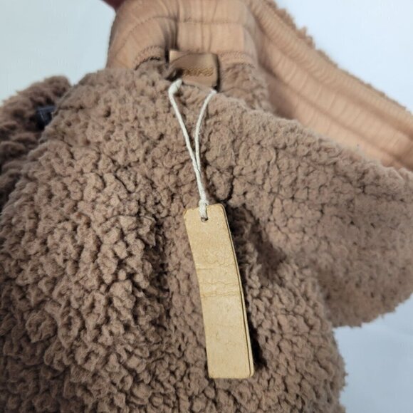 NWT Women's SKIMS Sherpa Teddy Joggers in Tiger Eye Tan Size S - Picture 13 of 14